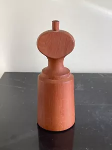 Vintage Denmark Jens H Quistgaard Teak Wood Salt Shaker & Pepper Mill Grinder - Picture 1 of 8