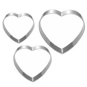 3 PIEZAS Cortador de Galletas Reutilizable Mini Corazón Cortador de Galletas Galletas Pastelería Moldes - Imagen 1 de 11