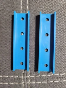 1977 Riviton 300 Master Set-Game Parts 2 Blue 4-hole Channel Stiffeners ONLY! - Picture 1 of 5