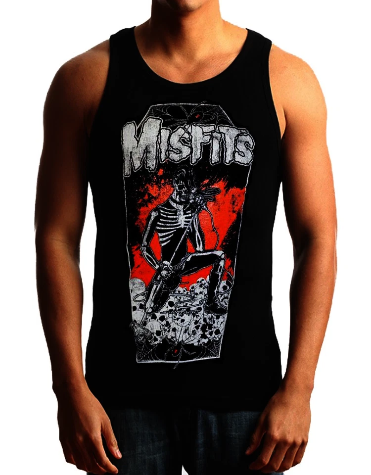 MISFITS SINGER Heavy Metal Band Black Tank Top - Image 1 of 1