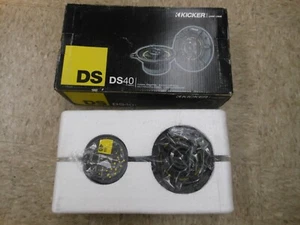 Kicker DS40 4" 2-Way DS-Series Coaxial Speakers (Pair) 11DS40 - NEW - Picture 1 of 6