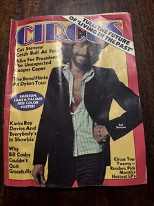 CIRCUS MAGAZINE NOVEMBER 1972 - Cat Stevens Alice Cooper Bob Dylan With Poster - Picture 1 of 4