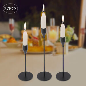 27x Candles Holders Taper Candlestick Holders Candle Sticks Stands Centerpiece