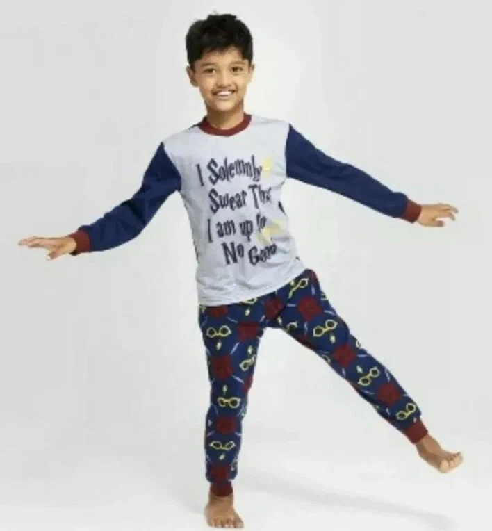 Kids Harry Potter 2 Pcs Pajamas Flame Resistant Sleepwear Size 4