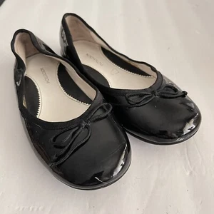 Nordstrom Girls 2 Black Patent Leather Shoes Wedding Party Church Dress Formal - Picture 1 of 9
