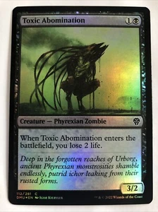 MTG Dominaria United Toxic Abomination Foil 112/281 NM - Picture 1 of 2