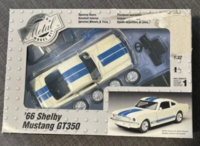 1966 Shelby GT350 Testors Metal Body Kit White  Blue 1:32 - Image 1 of 4