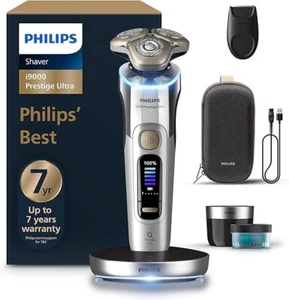 Philips i9000 Prestige Ultra Electric Shaver Wet & Dry XP9404/31 Chrome Sealed - Picture 1 of 6