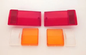 Fiat 124 Spider 1600 1800 Rear Lenses Set New - Picture 1 of 1