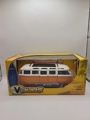Jada V Dubs 1962 VW Bus 1/24 VHTF 橙色 — 第 1/4 张图片