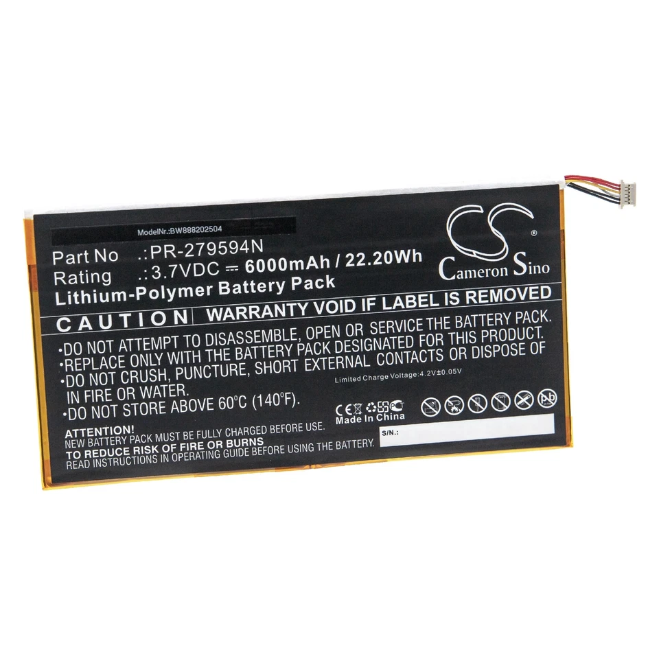 Batteria per Acer Iconia One 10 B3-A40 6000mAh 3,7V - Immagine 1 di 2