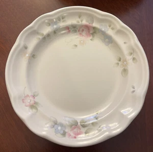 Pfaltzgraff Tea Rose 'Welcome to Our Home' Set of 6 Dessert Plates - Picture 1 of 3