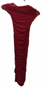 OH POLLY Mini Vestido Rojo Vestido Acanalado Sin Mangas Reino Unido 8 ENVÍO GRATUITO - Imagen 1 de 3