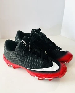 Nike Fast Flex Vapor Baseball Cleats Men's 7 White Red A07945-006 Pre owned - Picture 1 of 11