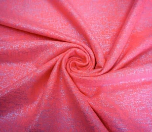 Liverpool Knit Hot Pink Silver Shimmer 4 Way Stretch 56"W 200GSM By Yard-LVPR10 - Picture 1 of 1