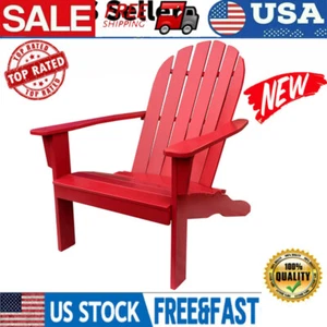 Adirondack Wood Outdoor Chair Patio Comfort Angled Seat Assemble Acacia Hardwood - Picture 1 of 8
