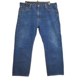 LEVIS 505 Red Tab Blue Jeans Mens Size 42x30 Denim - Picture 1 of 12
