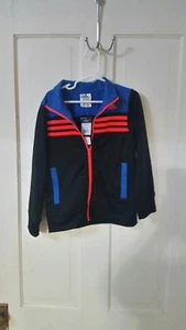 New ADIDAS Boy's Polyester Full Zip-Up Track Jacket▪childrens 5 NWT - Picture 1 of 3