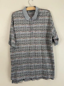 Descente Men's International Collection Polo shirt Geometric XXL 0124 - Picture 1 of 8