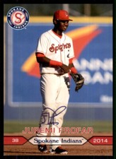 2014 Grandstand Spokane Indians Juremi Profar IP Signed Auto Spokane Indians #2