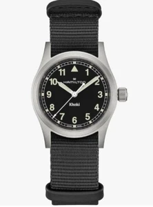 Hamilton Khaki Field Black Dial Quartz 33mm Watch H69301430 - Picture 1 of 5