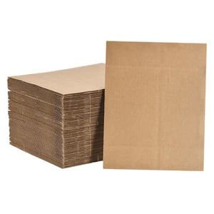 100 Pack 14" x 11" Corrugated Cardboard Sheets 1/8" Flat Cardboard Inserts - Picture 1 of 7