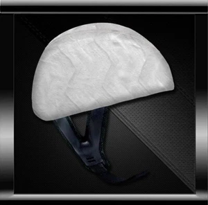Faux Fur White Skinners Helmet Cover For DOT A No Visor DOT Helmet - Picture 1 of 4