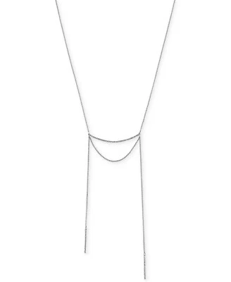 NUEVO CON ETIQUETAS BCBGeneration Tono Plata Pavé Barra Bolero Cadena Colgante Collar 24" Largo Foto 1 de 3