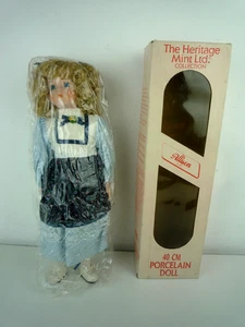VINTAGE 1988 HERITAGE MINT COLLECTION PORZELLANPUPPE ALLISON D27 MIT ETIKETT & BOX - Bild 1 von 12
