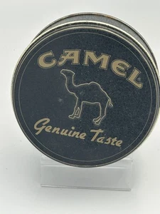 Vintage 1994 Camel Zigarettendose "Genuine Taste" Metall schwarz und gold LEER - Bild 1 von 12