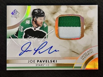 2023-24 Upper Deck SP подлинный хоккей Joe Pavelski ограниченное издание автоматериал #21/50 - Изображение 1 из 2
