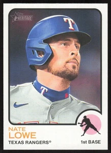 2022 Topps Heritage Nathaniel Lowe #608 Texas Rangers - Picture 1 of 2