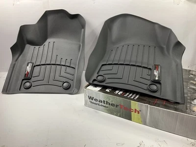 DIRECT FIT - 449301 BLACK Rubber Floor Liner Mats For 16-21 Jeep Grand Cherokee - Image 1 of 4