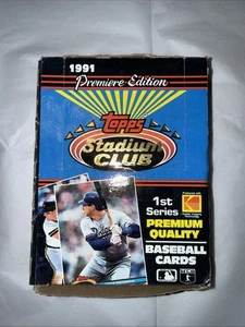 1991 Topps Stadium Club Series 1 Box * 36 Factory Sealed Packs * Premier Edition - Bild 1 von 3