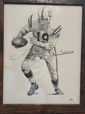JOHNNY UNITAS SIGNED AUTOGRAPHED BALTIMORE COLTS 8X10 PHOTO JSA AUTHENTIC - Image 1 of 3