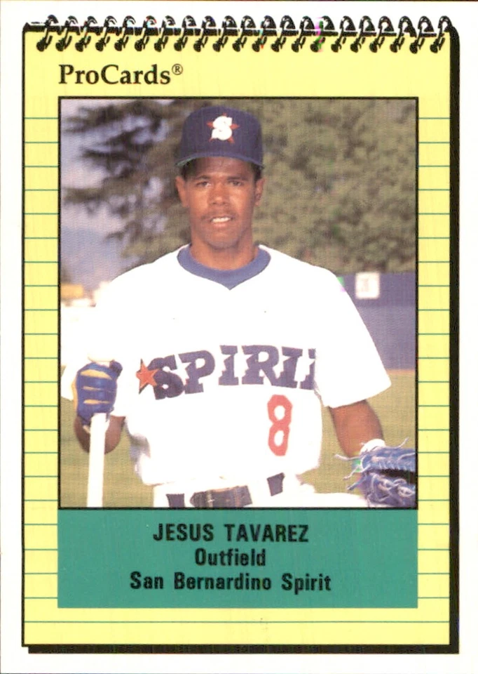 Jesus Tavarez 1991 ProCards #2001 RC San Bernardino Spirit *AutographDen* - Image 1 of 2