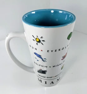 Luke-A-Tuke Miami Expressions Souvenir weiß Kaffee Tee Becher Tasse TOP  - Bild 1 von 11