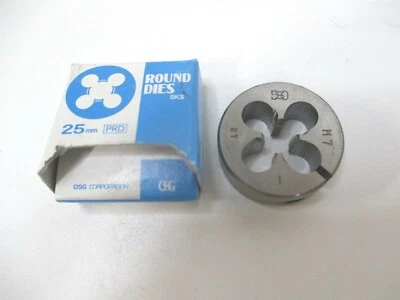 OSG (46082) M7x1.00 métrico grueso acero de alta velocidad diestro redondo troquel ajustable  Foto 1 de 3