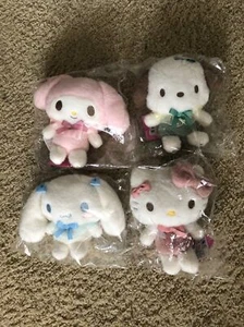 Sanrio Hello Kitty Cinamoroll My Melody Pochacco Cute Plush Bundle - Picture 1 of 2