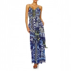 Camilla Under The Medina Moon Jumpsuit Size AU 10 / US 6 Silk Wide Leg Dress - Picture 1 of 11
