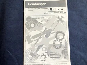 Roadranger (Dana * Eaton)  Transmission Driver Instruction Manual    10 Speed - Imagen 1 de 4