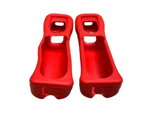 Lot of 2 Nintendo Wii OEM Remote Controller Sleeve Silicone Grip Red RVL-022 - Picture 1 of 6