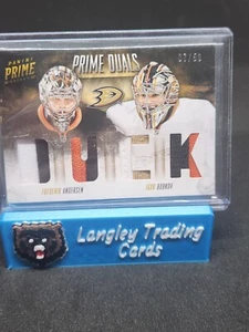 2013-14 Panini Prime - Prime Duals #D-AB Frederik Andersen, Igor Bobkov 07/50 - Picture 1 of 1