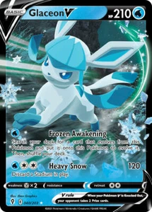 Glaceon V 040/203 - Evolving Skies - Full Art Holo Pokemon Card - Near Mint (NM) - Picture 1 of 1