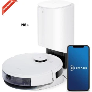 Refurbished ECOVACS Deebot N8 Vacuum Mop Robot with Auto-Empty Station *White - Picture 1 of 6