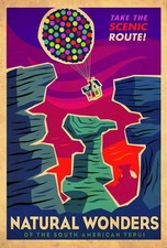 159678 UP - Pixar Cane Frederiskson Cartoon Movie Decor Wall Print Poster CA