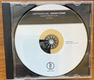 Ladyfinger (ne): Errant Forms (Audio CD, 2013) RARE ADVANCE PROMO CD "FCC CLEAN" - Imagen 1 de 2