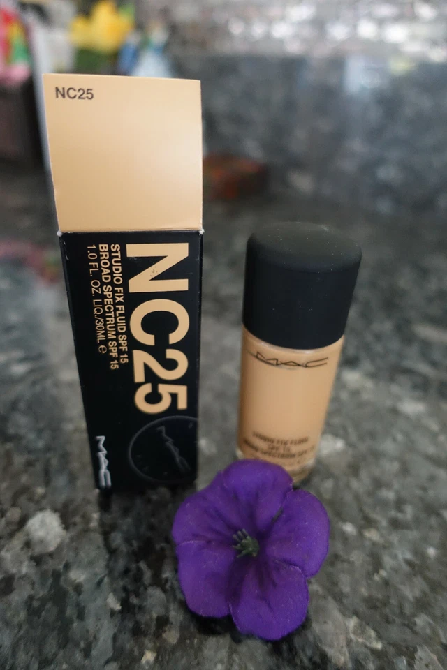 Mac Fluid Foundation Nc25 Studio Fix Spf15