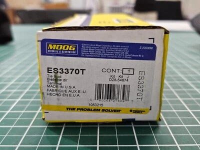 Moog ES3370T Greaseable Steering Tie Rod End for select 1997-2004 Ford Trucks - Image 1 of 3