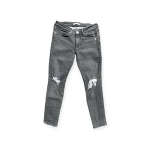 Pantalones de mezclilla ajustados Levi's 711 para mujer 27 grises (negro descolorido) etiquetados W27 - Imagen 1 de 13